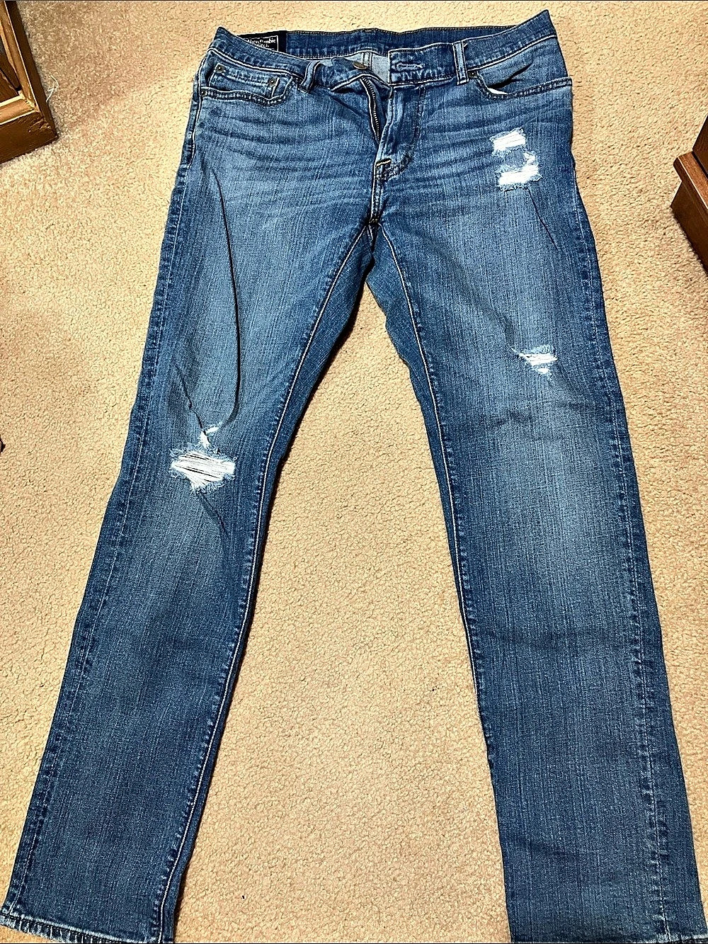 Abercrombie & Fitch Langdon Slim Stretch Blue Jeans Waist 32